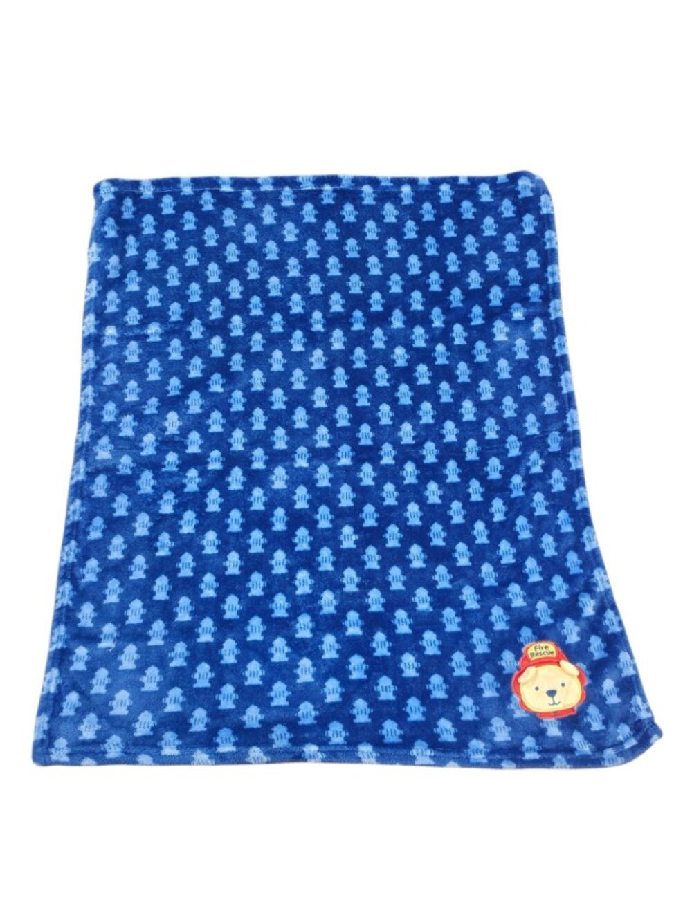 Le Bebe Favorite Fire Rescue Bear Fire Hydrant Security Lovey Blanket 36" X 35" - Picture 3 of 7